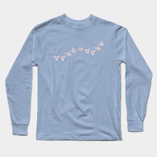 Flying Birds Line Long Sleeve T-Shirt